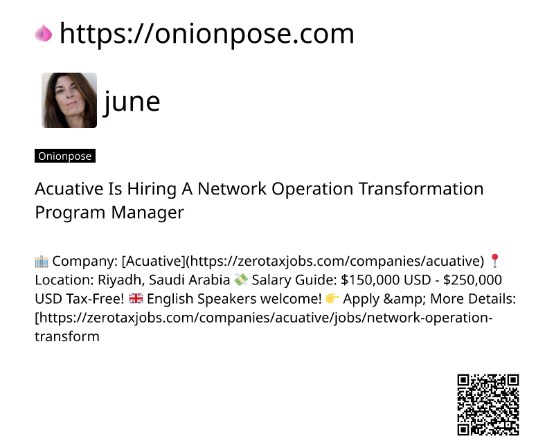 acuative-is-hiring-a-network-operation-transformation-program-manager