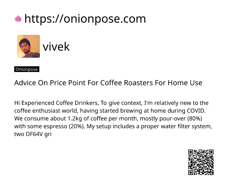 advice-on-price-point-for-coffee-roasters-for-home-use