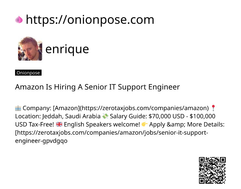 amazon-is-hiring-a-senior-it-support-engineer