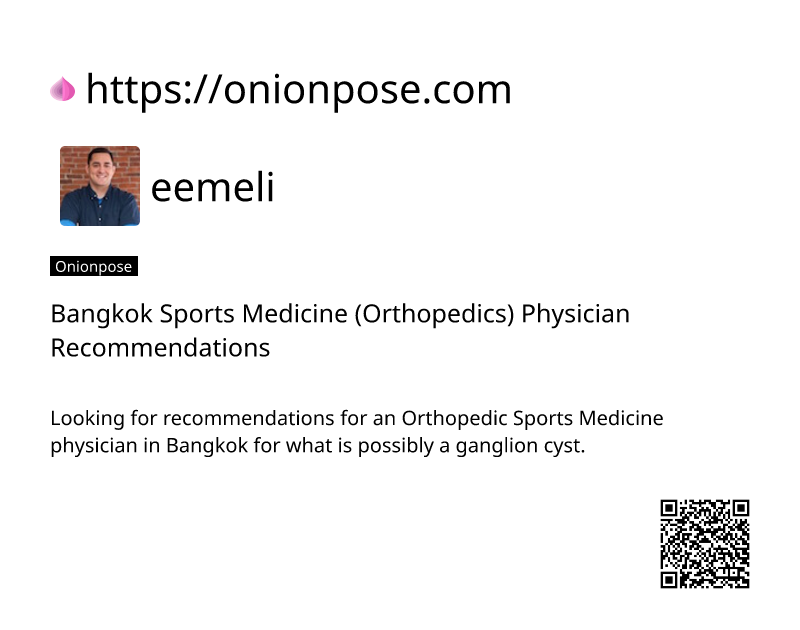 bangkok-sports-medicine-orthopedics-physician-recommendations