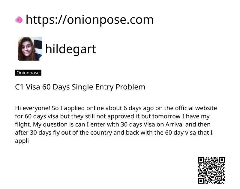 c1-visa-60-days-single-entry-problem