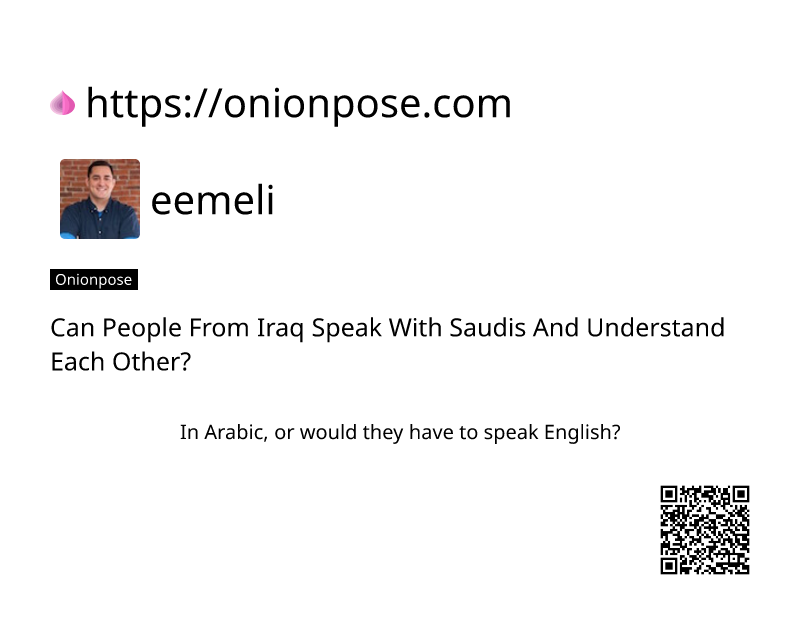 can-people-from-iraq-speak-with-saudis-and-understand-each-other