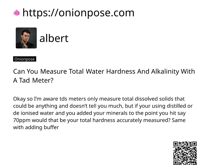 can-you-measure-total-water-hardness-and-alkalinity-with-a-tad-meter