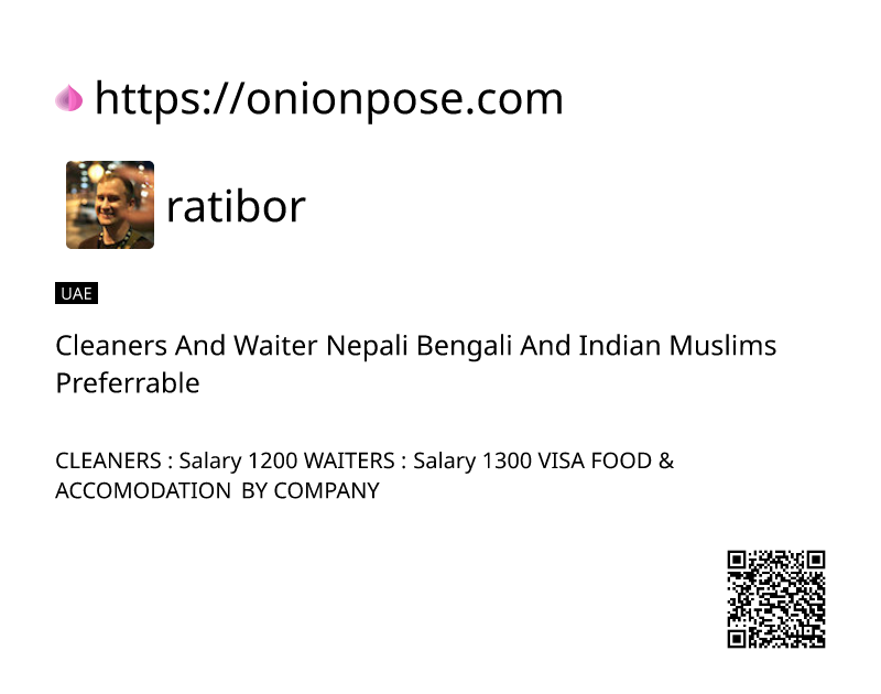 cleaners-and-waiter-nepali-bengali-and-indian-muslims-preferrable