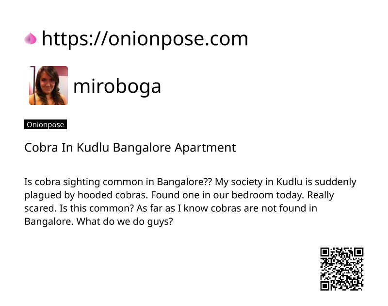 cobra-in-kudlu-bangalore-apartment