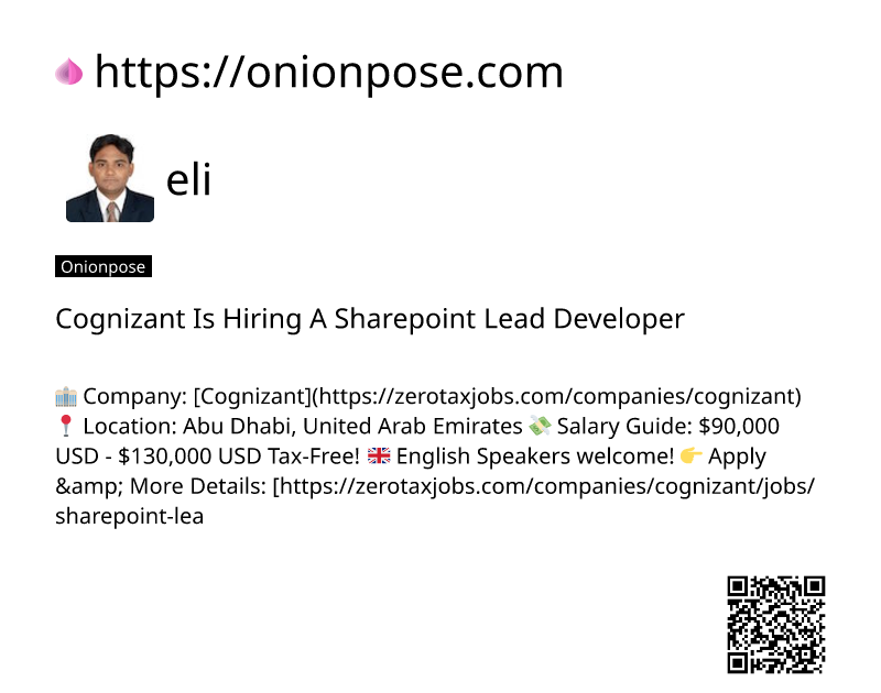 cognizant-is-hiring-a-sharepoint-lead-developer