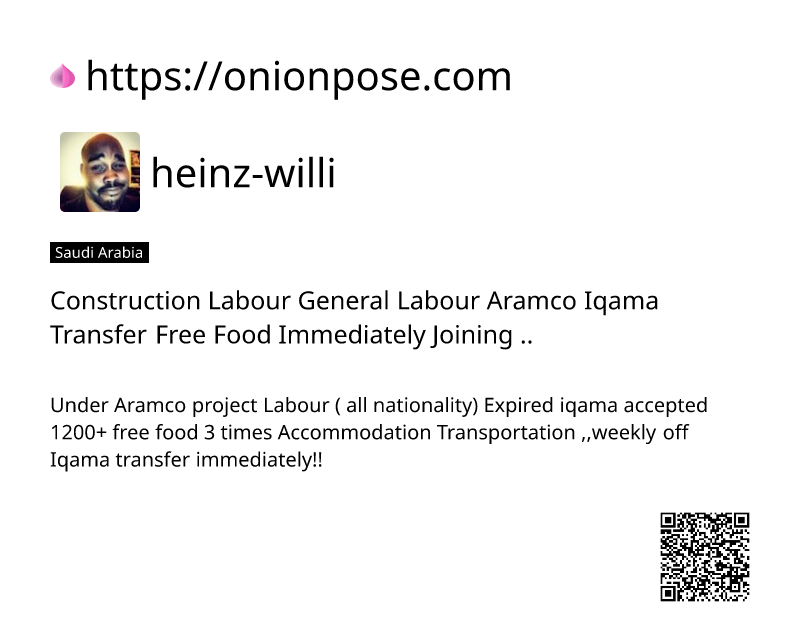 construction-labour-general-labour-aramco-iqama-transfer-free-food-immediately-joining