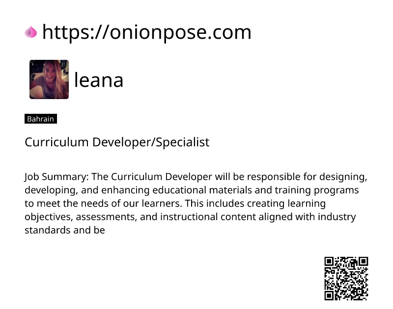 curriculum-developerspecialist