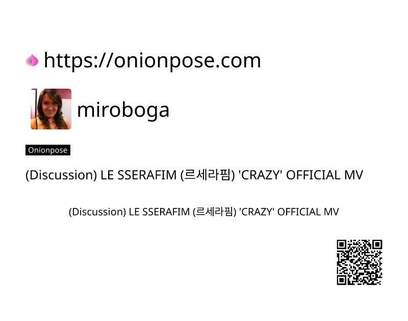 discussion-le-sserafim-crazy-official-mv