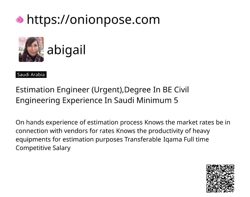 estimation-engineer-urgentdegree-in-be-civil-engineering-experience-in-saudi-minimum-5