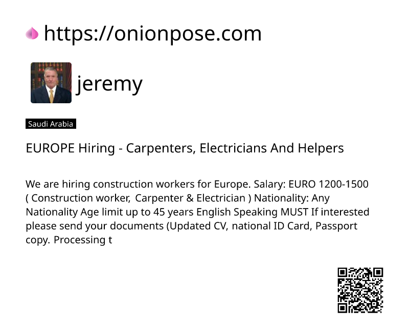 europe-hiring-carpenters-electricians-and-helpers