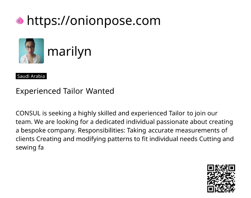 experienced-tailor-wanted