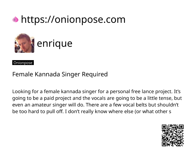 female-kannada-singer-required