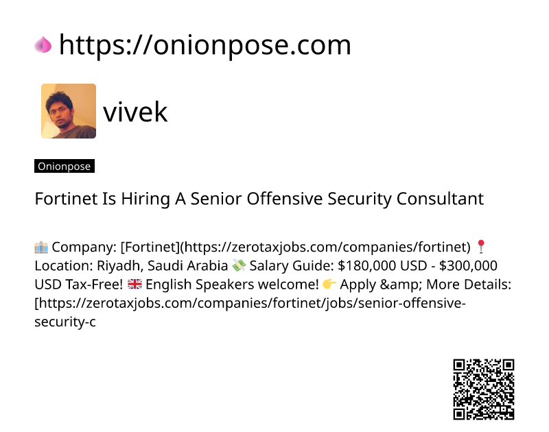 fortinet-is-hiring-a-senior-offensive-security-consultant