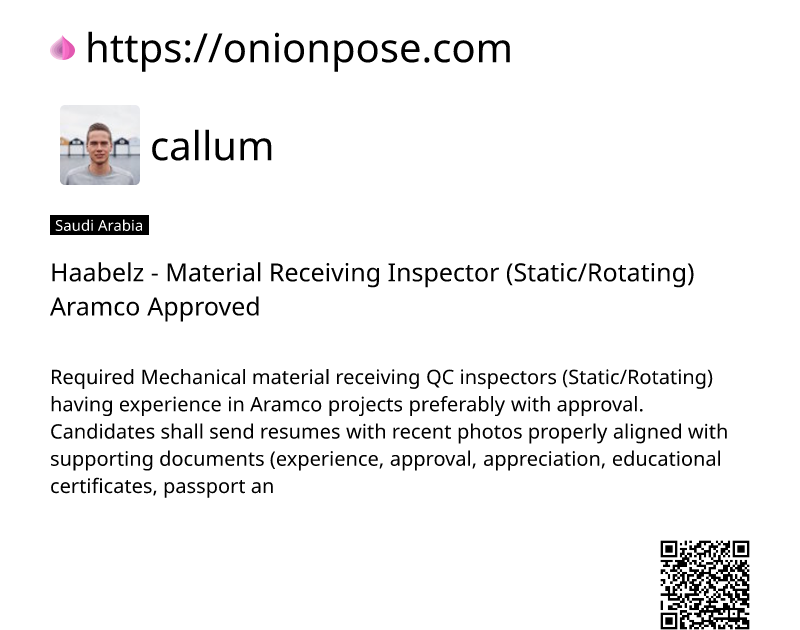 haabelz-material-receiving-inspector-staticrotating-aramco-approved