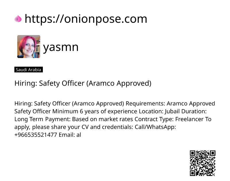 hiring-safety-officer-aramco-approved