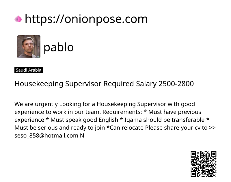 housekeeping-supervisor-required-salary-2500-2800