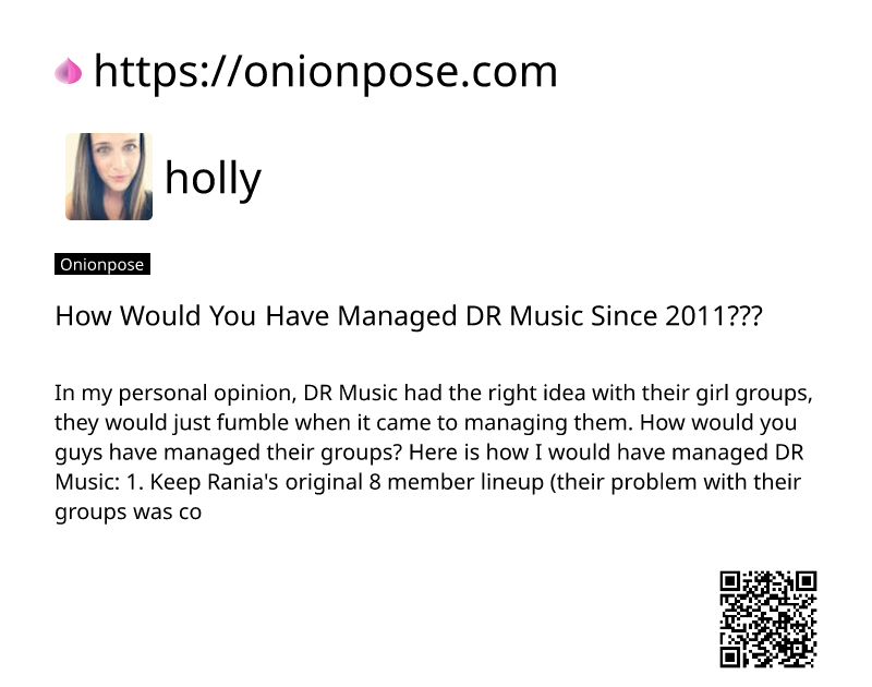 how-would-you-have-managed-dr-music-since-2011