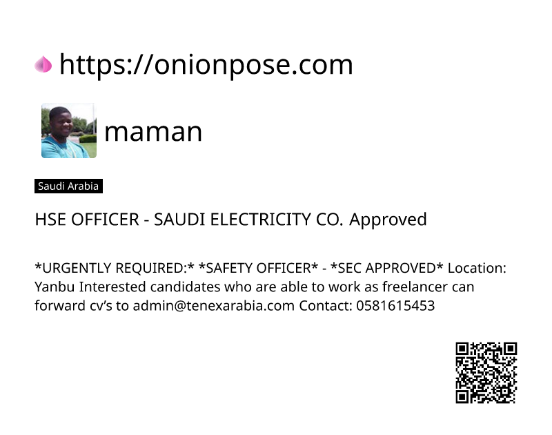 hse-officer-saudi-electricity-co-approved