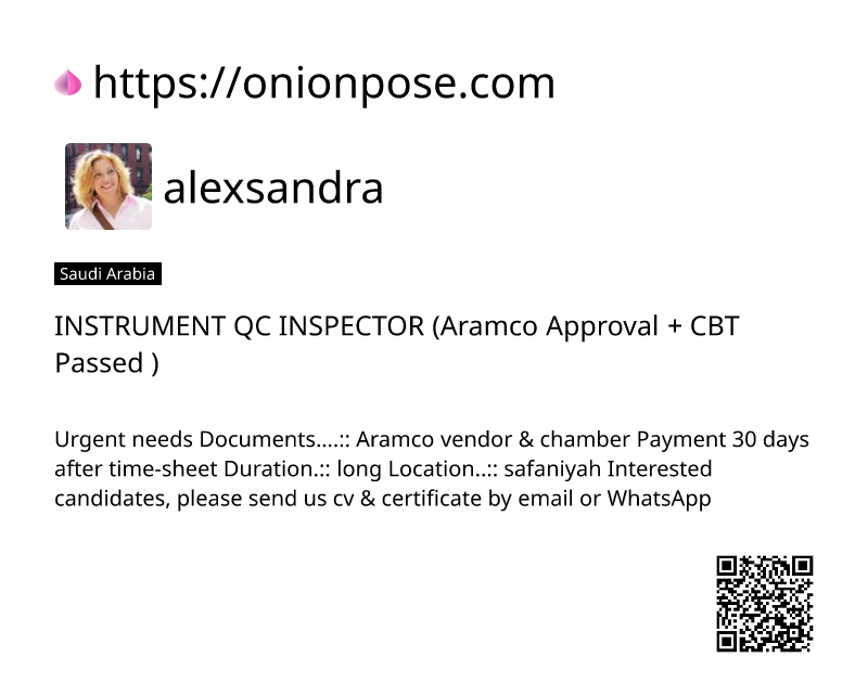 instrument-qc-inspector-aramco-approval-cbt-passed