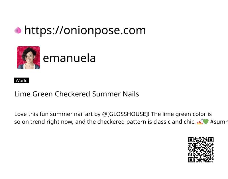 lime-green-checkered-summer-nails