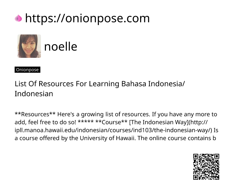 list-of-resources-for-learning-bahasa-indonesiaindonesian