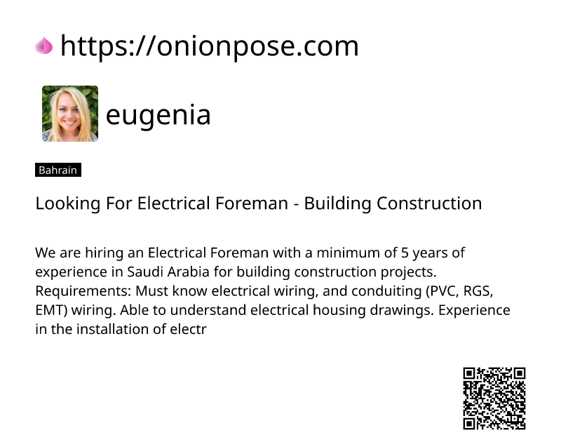 looking-for-electrical-foreman-building-construction