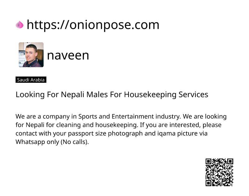 looking-for-nepali-males-for-housekeeping-services