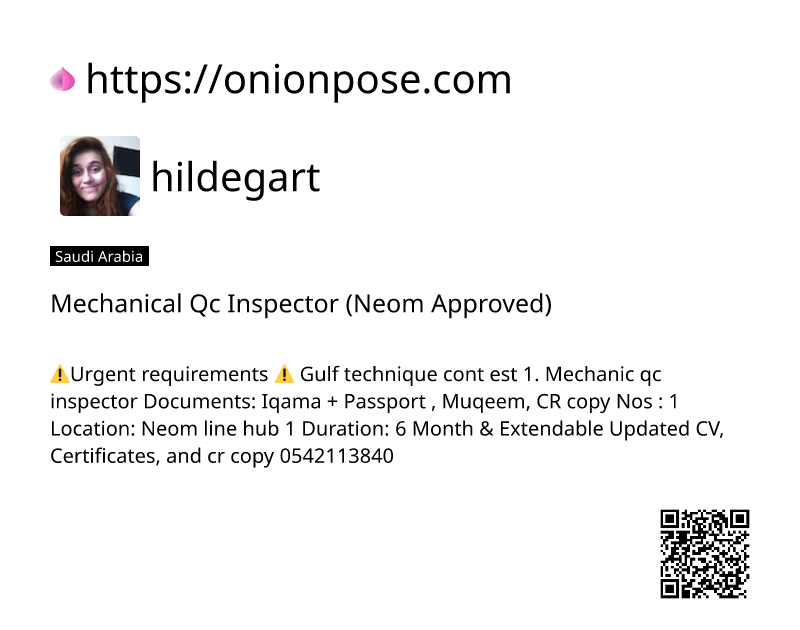 mechanical-qc-inspector-neom-approved