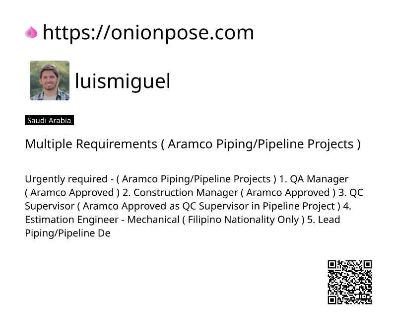 multiple-requirements-aramco-pipingpipeline-projects