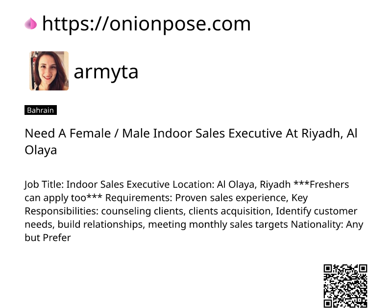 need-a-female-male-indoor-sales-executive-at-riyadh-al-olaya