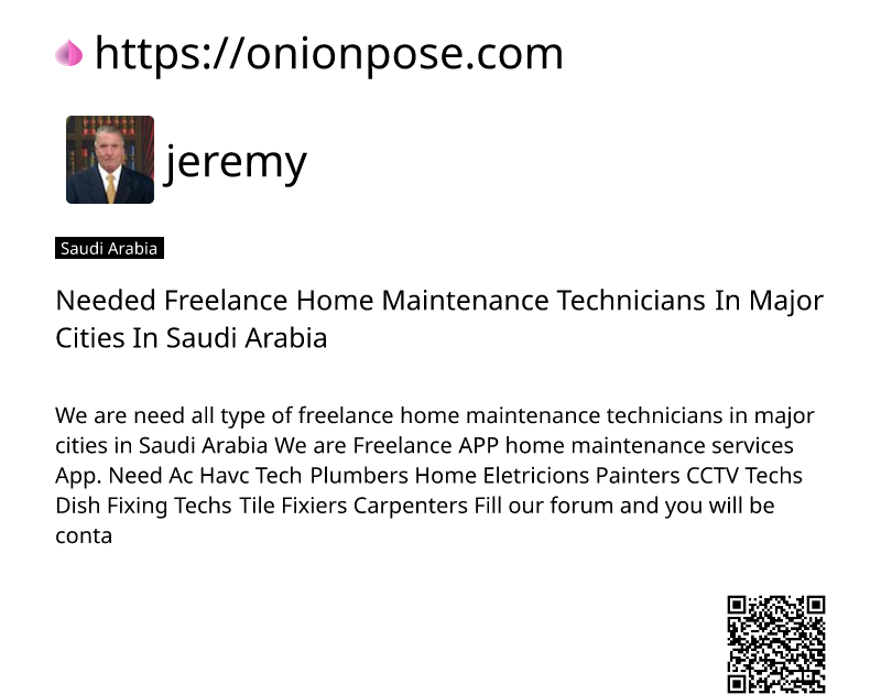 needed-freelance-home-maintenance-technicians-in-major-cities-in-saudi-arabia