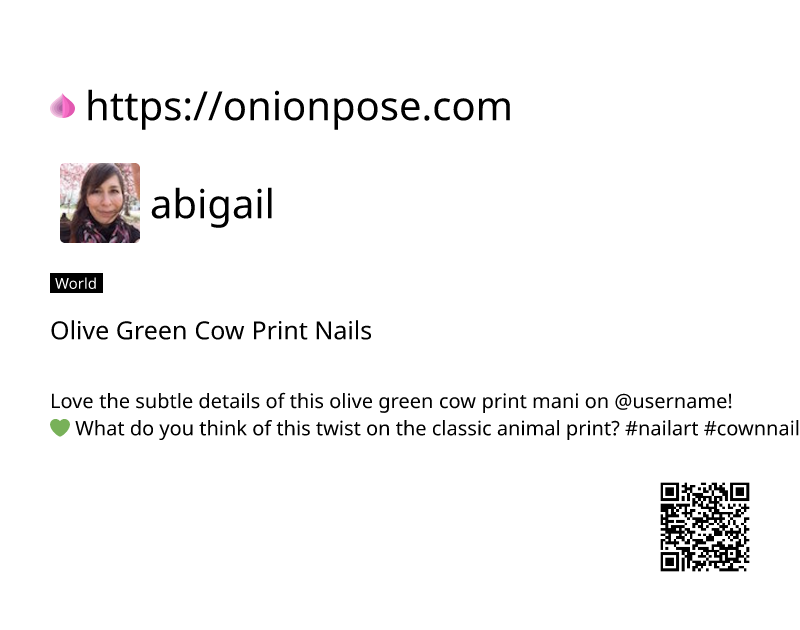 olive-green-cow-print-nails