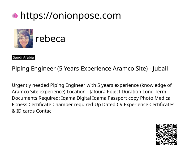 piping-engineer-5-years-experience-aramco-site-jubail