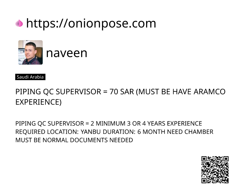 piping-qc-supervisor-70-sar-must-be-have-aramco-experience