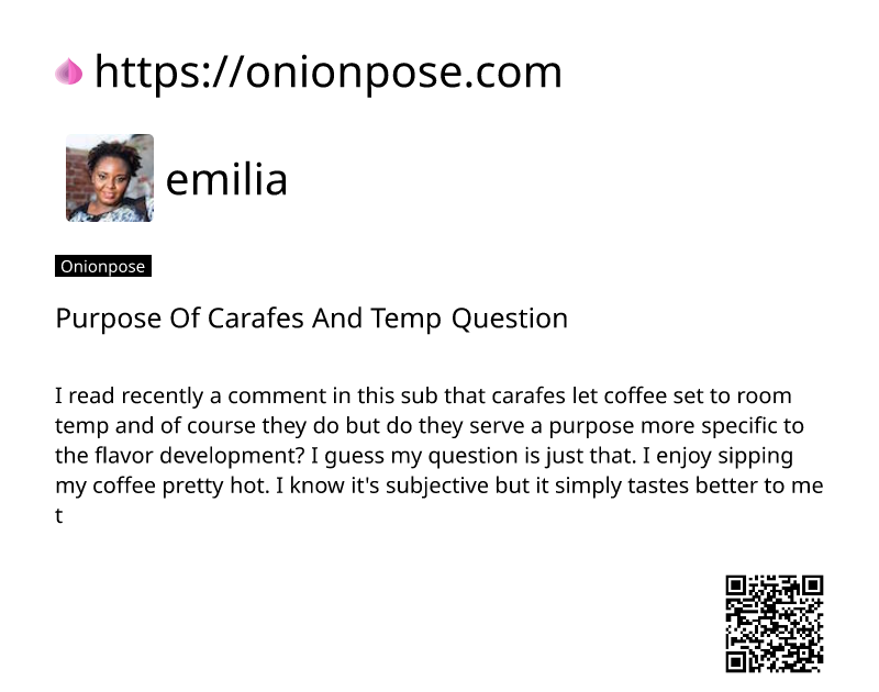 purpose-of-carafes-and-temp-question