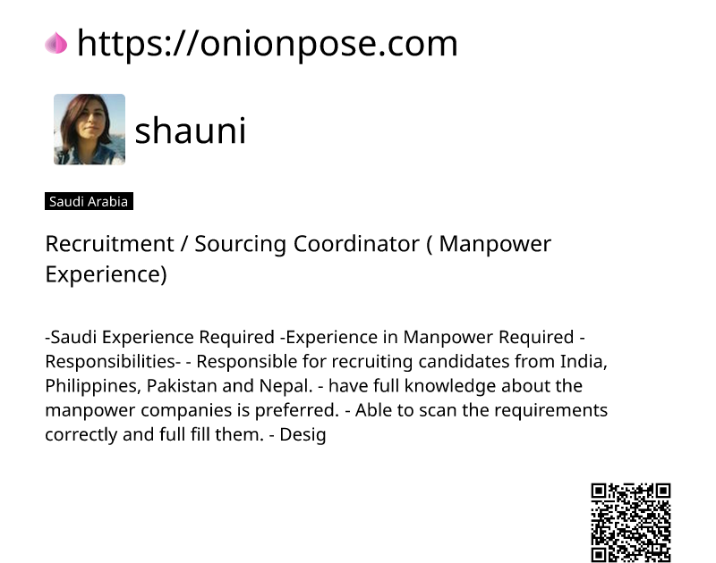 recruitment-sourcing-coordinator-manpower-experience