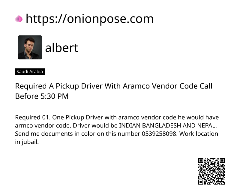 required-a-pickup-driver-with-aramco-vendor-code-call-before-530-pm