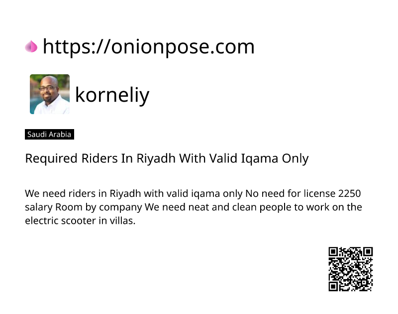 required-riders-in-riyadh-with-valid-iqama-only