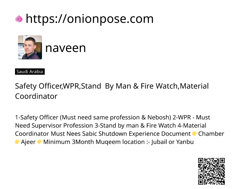 safety-officerwprstand-by-man-fire-watchmaterial-coordinator