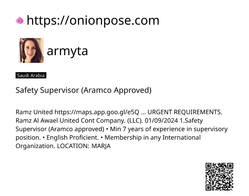 safety-supervisor-aramco-approved