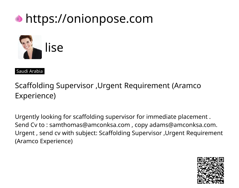 scaffolding-supervisor-urgent-requirement-aramco-experience