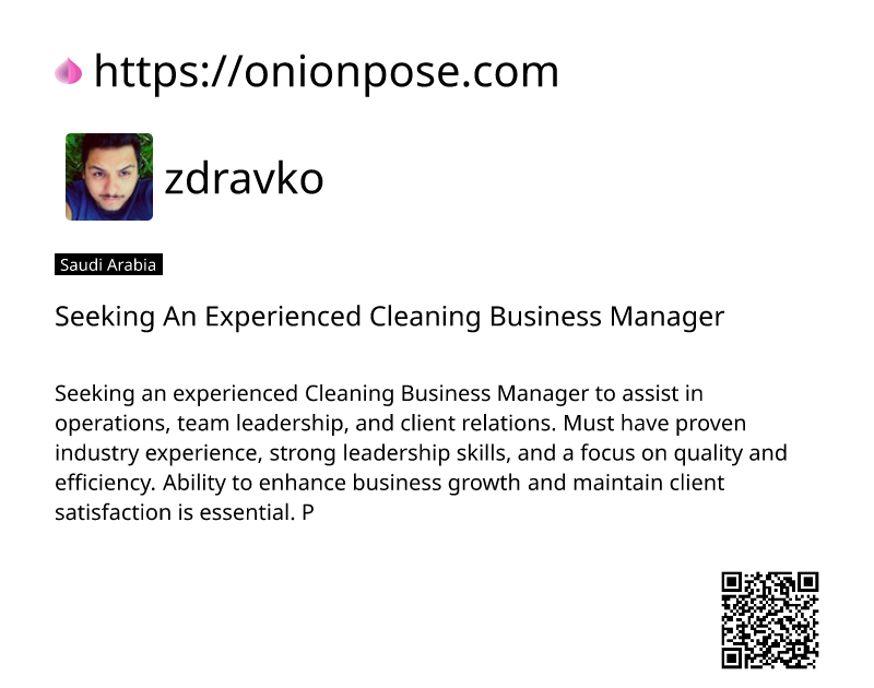 seeking-an-experienced-cleaning-business-manager