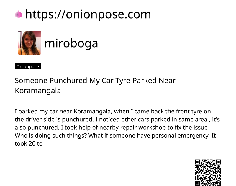 someone-punchured-my-car-tyre-parked-near-koramangala