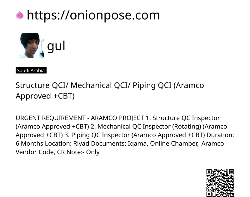 structure-qci-mechanical-qci-piping-qci-aramco-approved-cbt