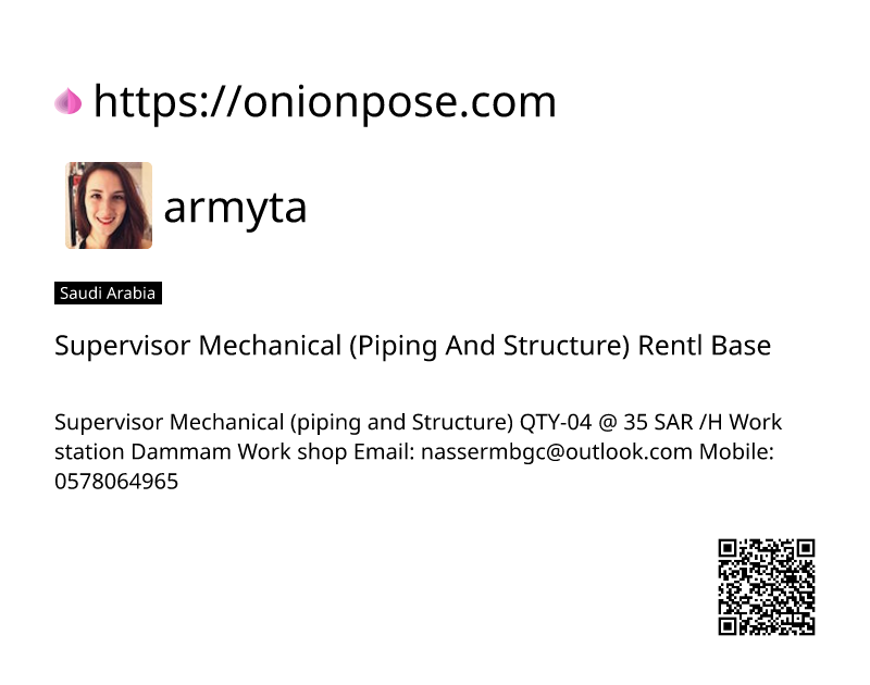 supervisor-mechanical-piping-and-structure-rentl-base