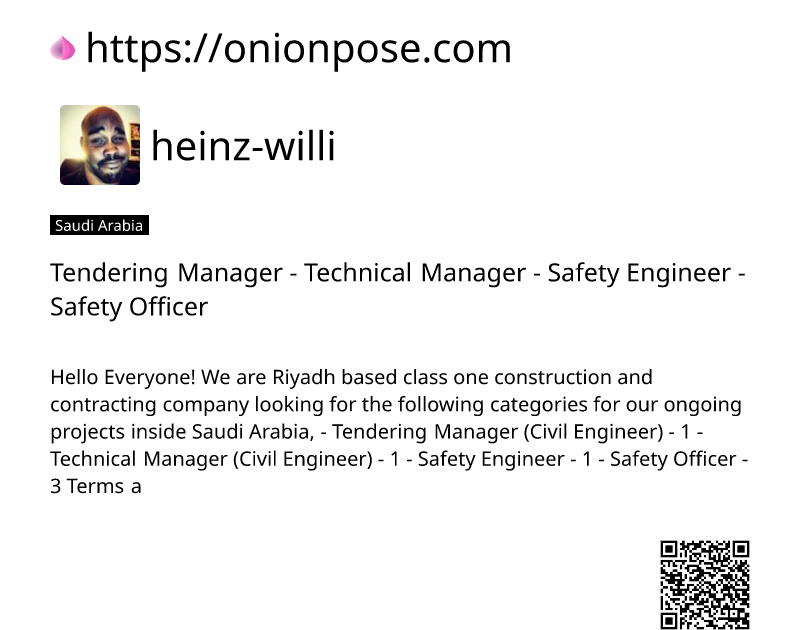 tendering-manager-technical-manager-safety-engineer-safety-officer