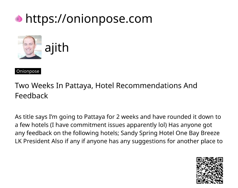 two-weeks-in-pattaya-hotel-recommendations-and-feedback