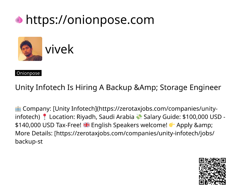 unity-infotech-is-hiring-a-backup-amp-storage-engineer