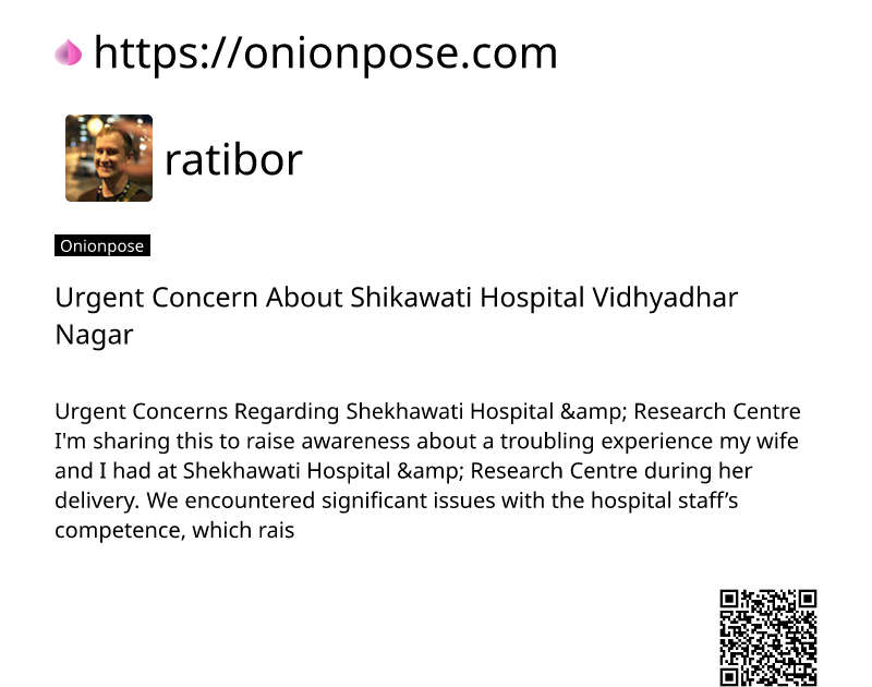 urgent-concern-about-shikawati-hospital-vidhyadhar-nagar